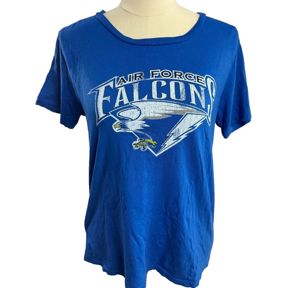 Original Retro Brand Air Force Falcon Tee Shirt Blue Medium NEW USA Made